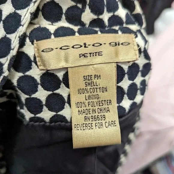 Vintage Polka Dot Cropped Jacket / Medium Petite - Picture 4 of 7